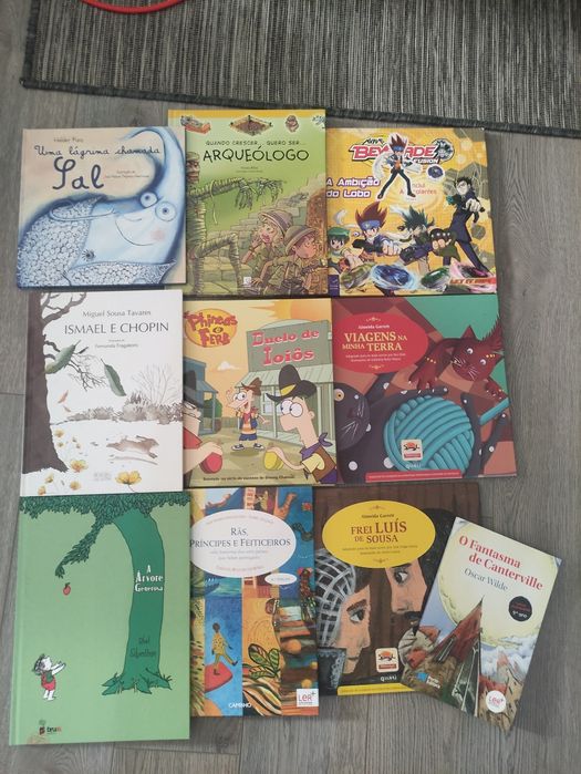 Conjunto de livros para criancas