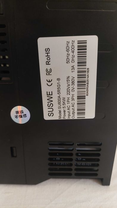 Variador de Frequência SUSWE SU600 5.5kW – 220V → 380V (Novo)