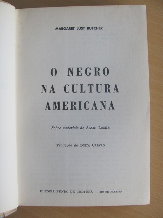 O Negro na Cultura Americana de Margeret Just Butcher