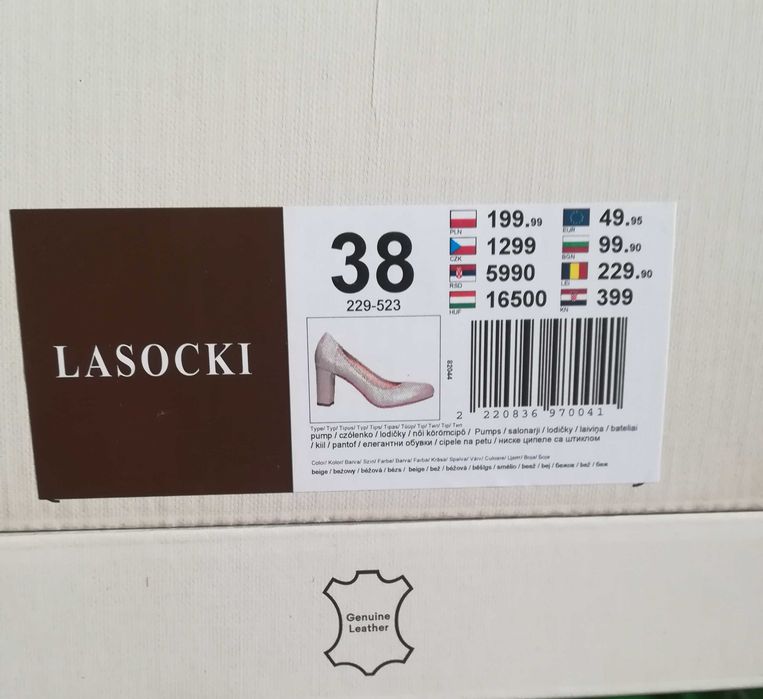 półbuty damskie Lasocki 38