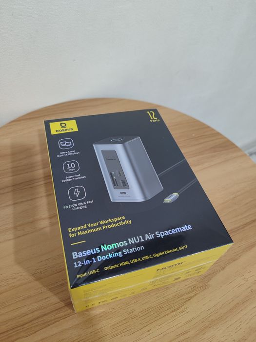 Док станція Baseus nomos nu1 air spacemate 12-in-1 hub хаб