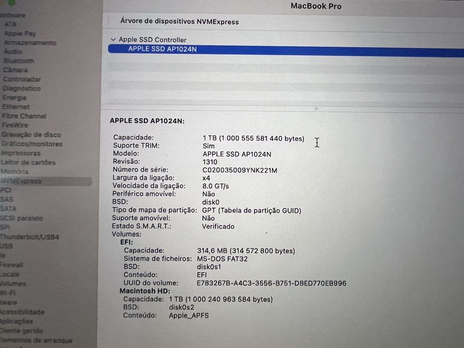 MacBook Pro 16 i9 32gb Ram 1Tb SSD VGA 4Gb