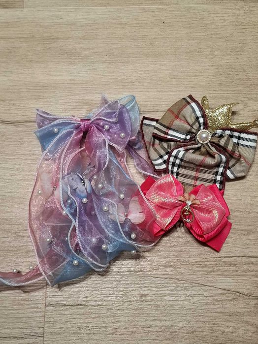 Kit 3 Laços Grandes de Cabelo – Princesas e Sonhos!