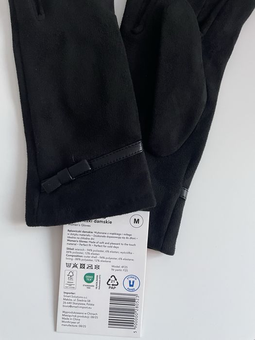 Rękawiczki z kokardką Cleve