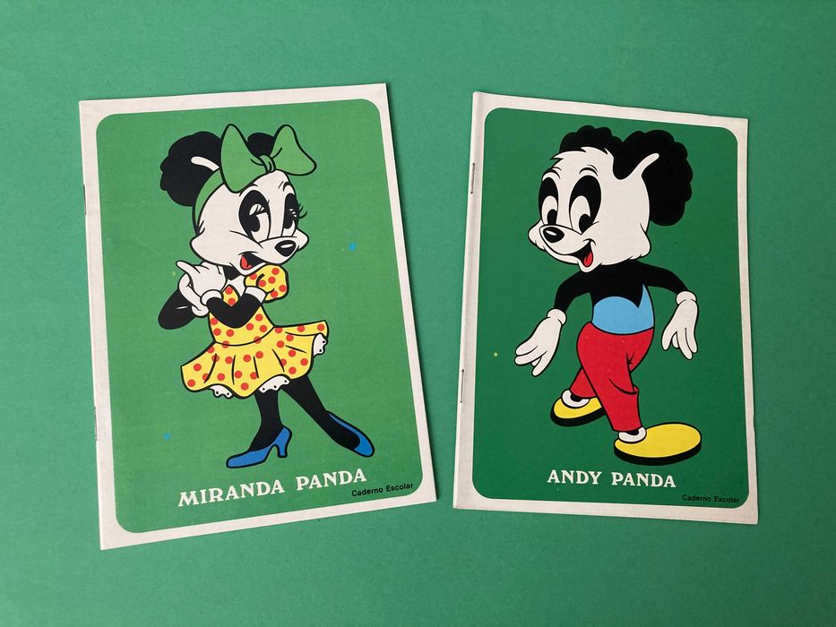 Lote 2 Cadernos Escolares da Colecção Walter Lantz Anos 70