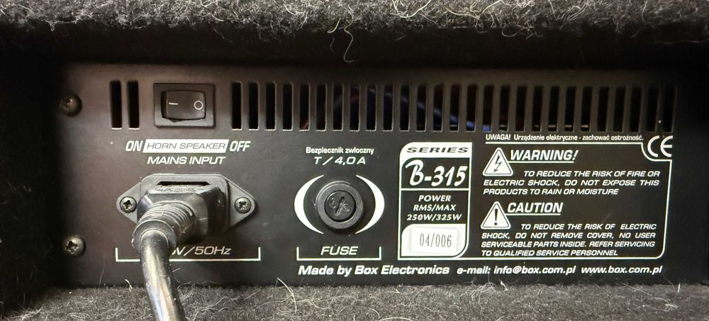 Wzmacniacz Basowy, combo Taurus B315