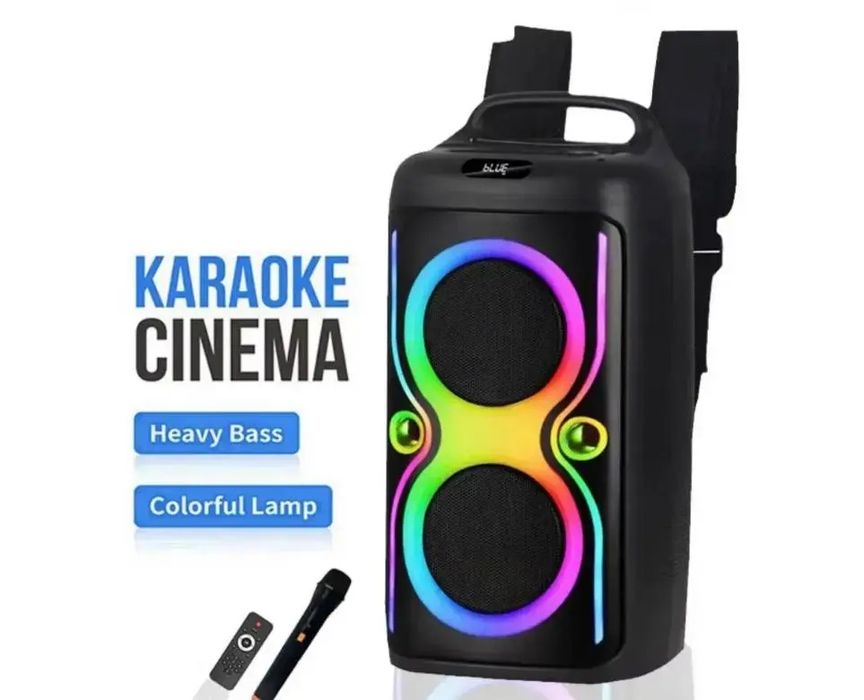 Колонка Bluetooth Portable Party Speaker TTD громкий звук  LED караоке