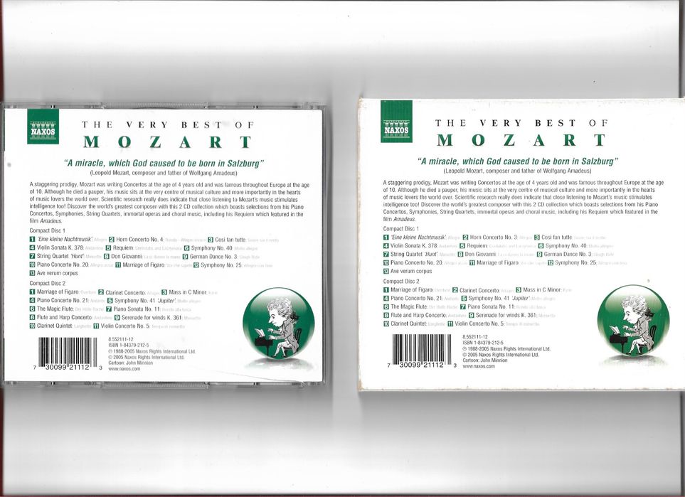2 CD The very best of Mozart