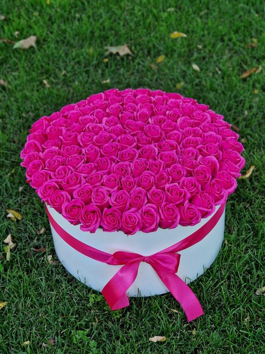 Троянди, розы,Букет з мильних троянд 101 шт.