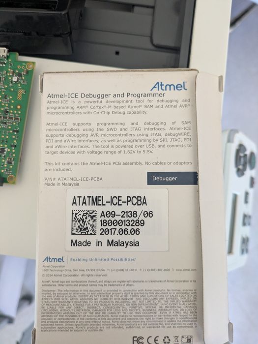 Debugger Atmel and programmer Atmel ICE