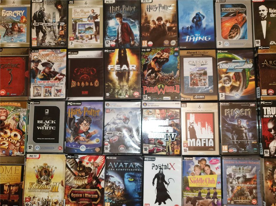 Wszystkie gatunki GRY KOMPUTEROWE PC RETRO Polskie wydanie PL