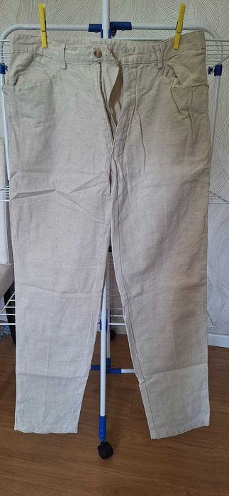 Calças de linho. Natural Stormen