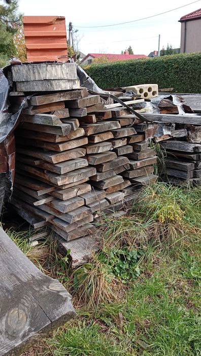Bale dębowe na opał.