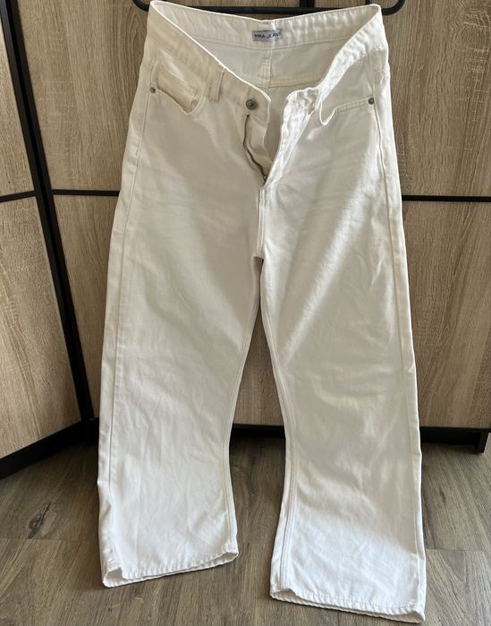 Білі джинси wide leg ,