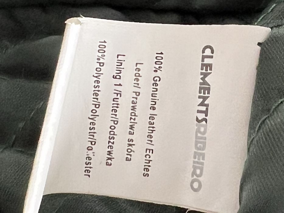 Clements Riberio Ramoneska damska ze skóry naturalnej r. M