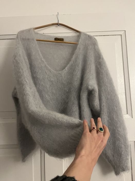 Sweter moher kid moher wool wełna