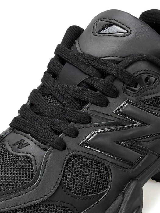!SALE! New Balance 9060 All Black Leather 36 37 38 39 40 41 42 43 44 45 шкіряні