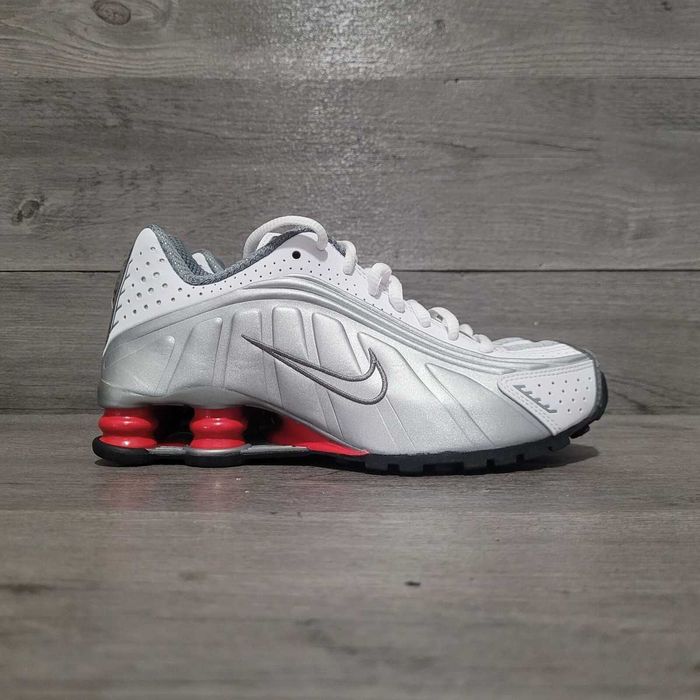 (БЕЗ ПЕРЕДОПЛАТИ) Nike Shox R4 White Grey найк шокс р4 білі з сірим