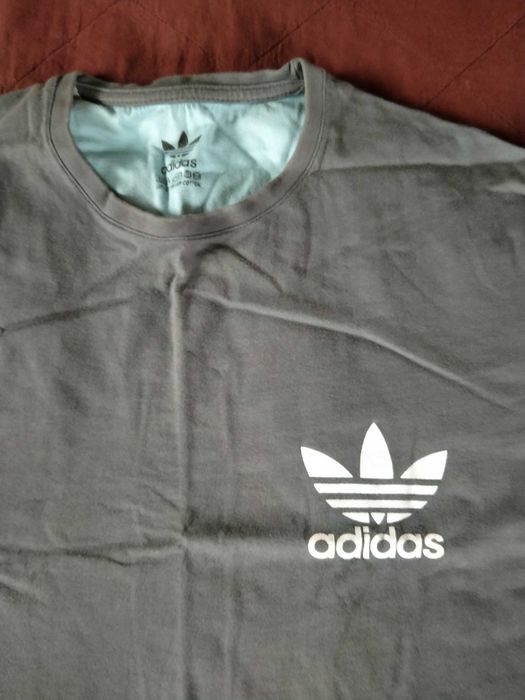 Adidas, koszulka/tshirt męska, grafitowa, Super, Polecam