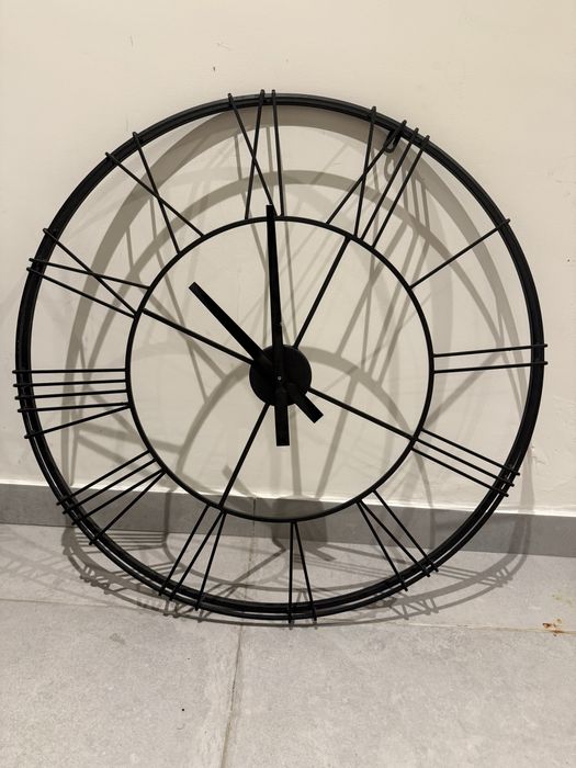 Relogio de parede grande preto
