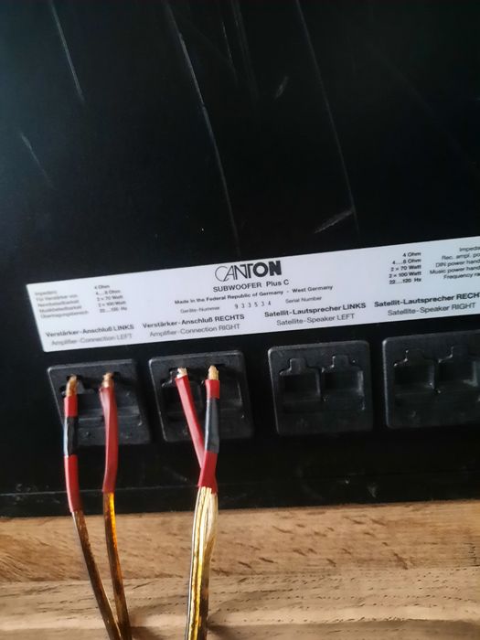 Subwoofer Canton Plus C+satelity.