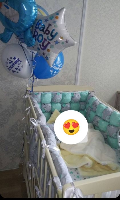 Дитяче ліжечко+ матрасик