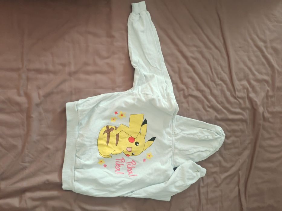 Kamizelka 116cm, lupilu + bluza z kapturem sinsay, pikachu