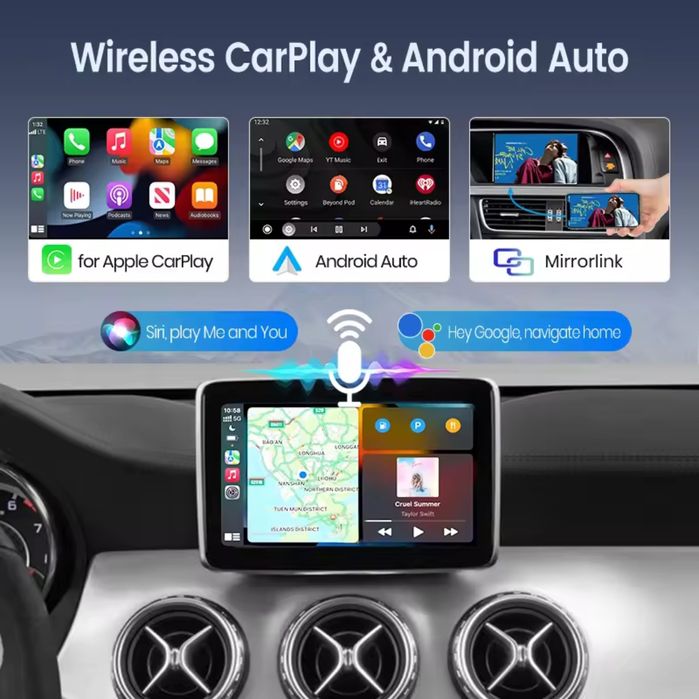 Box Upgrade Carplay e Android Auto wireless Mercedes NOVO
