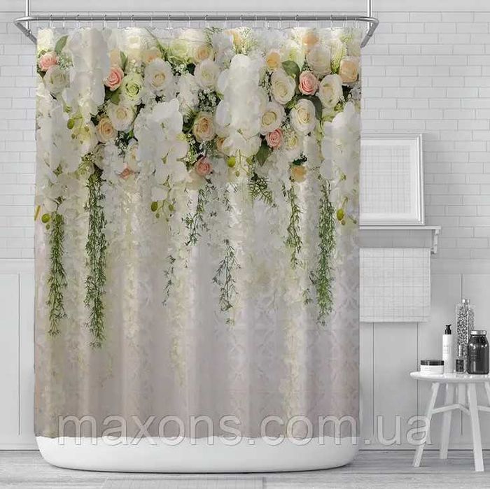 Шторка для ванни і душа з поліестру 180х180 см