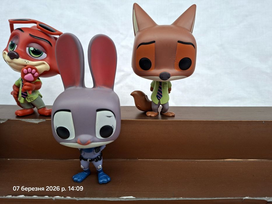 Фигурки поп Джуди Ник Зверополис Зоотрополис Зоотопия 2