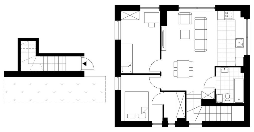 3-pokojowe mieszkanie 54m2 + ogródek Bezpośrednio