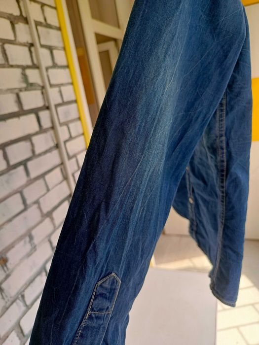 Джинсова рубашка 69 см довжина
