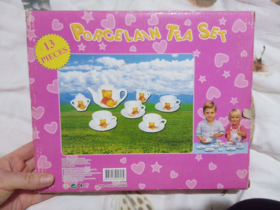 Іграшкова керамічна посуда набір дитячий керамічний набір Porcelain te