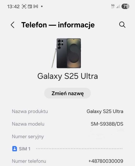 Galaxy S25 Ultra, kupiony 14 kwi 2025 w sklepie Samsung.pl za gotówkę
