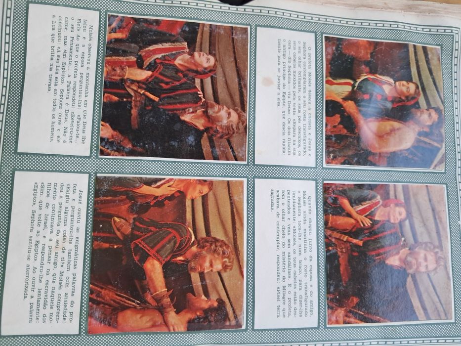 Caderneta cromos Os Dez Mandamentos
