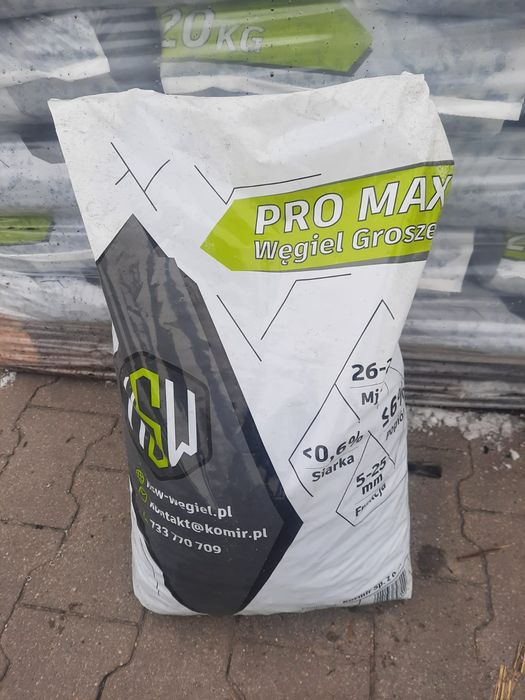 Ekogroszek kaloryczny PRO MAX Kazachstan sprawdzony worki 20kg