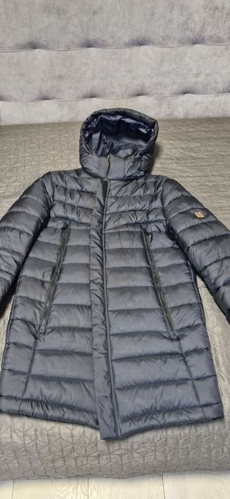 Зимовий довгий мужский пуховик UGOS M-L