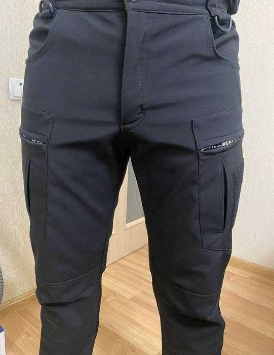 Штани софтшел чорні L