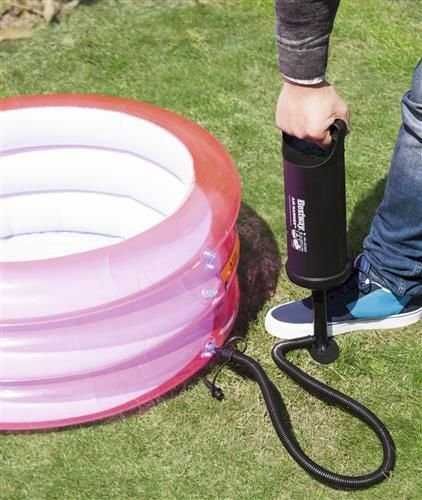 Pompka dwukierunkowa ręczna do basenu materacy pontonów 30 cm