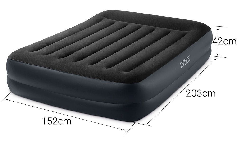 NOWY Materac dmuchany do spania 203x152 cm dwuosobowy łóżko INTEX