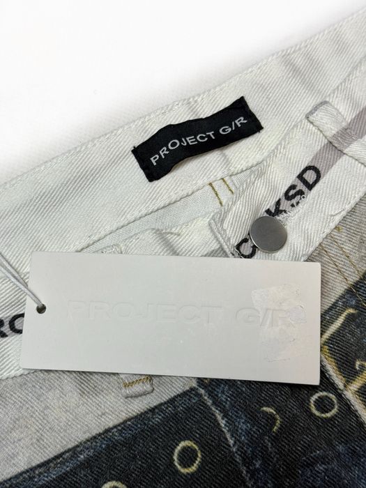 Джинсы штаны baggy jeans Project G/R opium balenciaga white fit