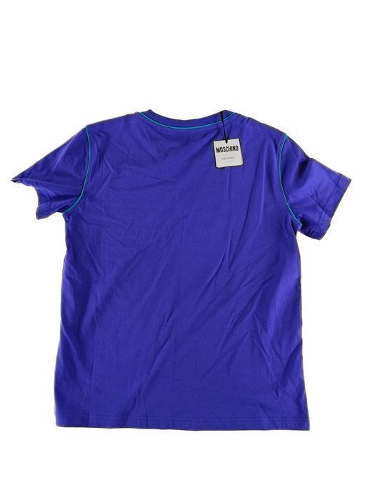 MOSCHINO T-shirt z haftowanym nadrukiem r. 38