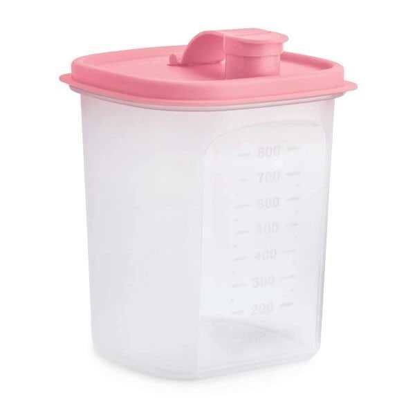 Контейнер Универсал 1 л Tupperware с розовой крышкой