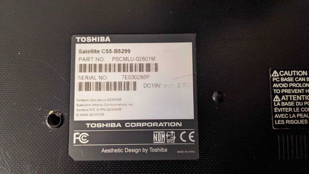 Ноутбук Toshiba Satellite C55-B5299