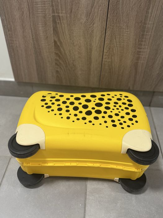 Walizka dzieckeca samsonite żolta gepard walizka do ciagniecia