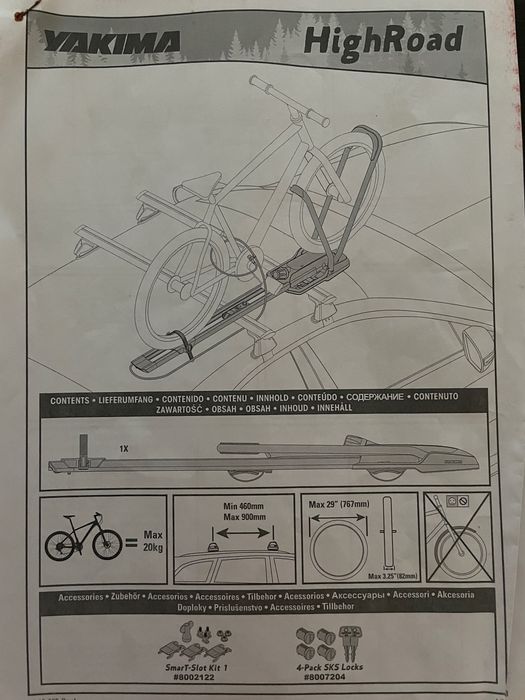 Suporte de bicicleta para barras de tejadilho