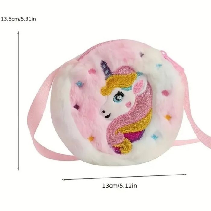 Плюшевая детская сумочка Единорожка для девочек моднец.