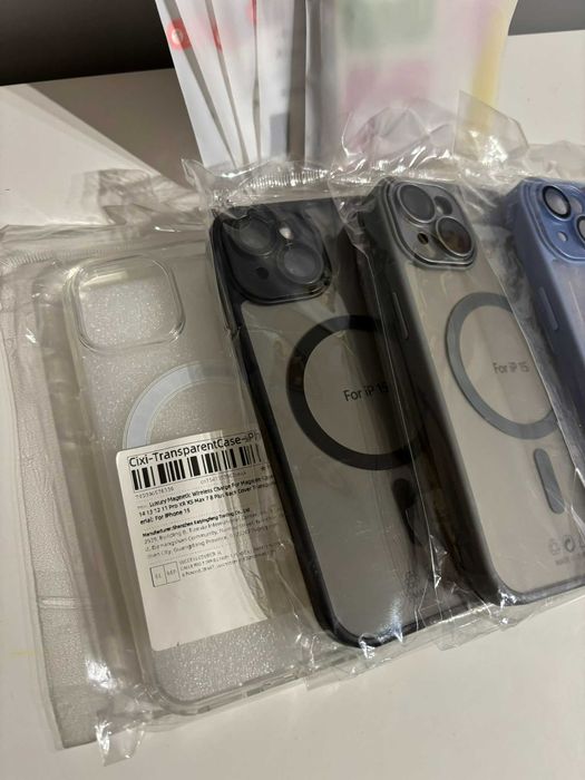 4 nowe etui + 5 folii gratis do Iphone 15