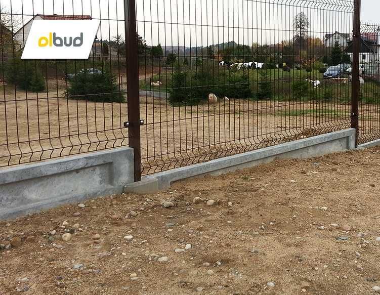 Podmurówka betonowa 25x246cm - płyta pod ogrodzenie panelowe Sztum