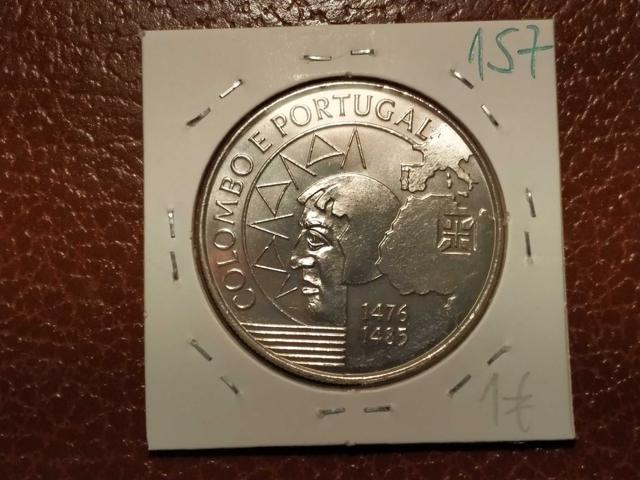 157 Portugal - moeda de 200 escudos de 1991 Colombo